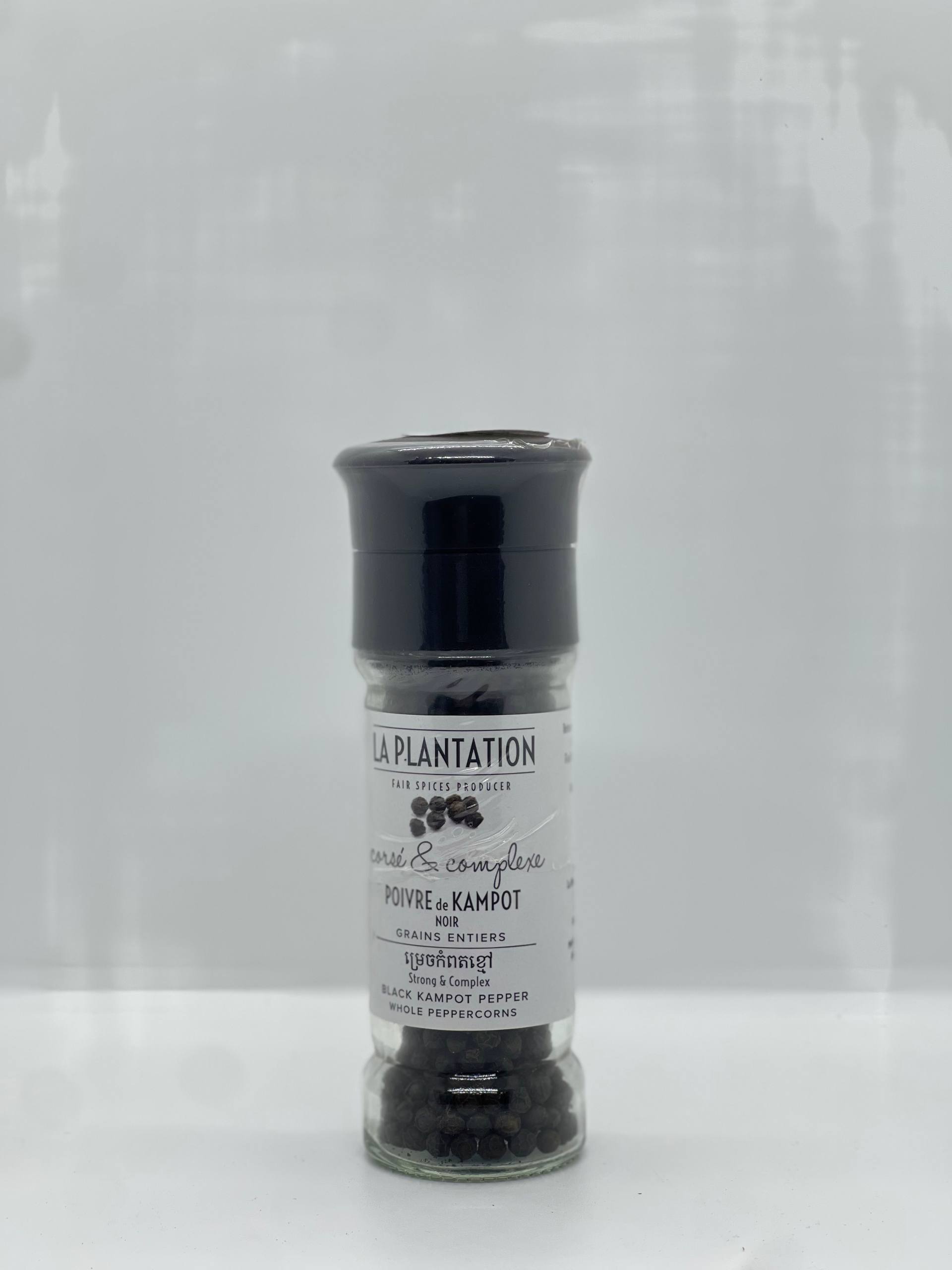 Black Kampot Pepper 50g Grinder