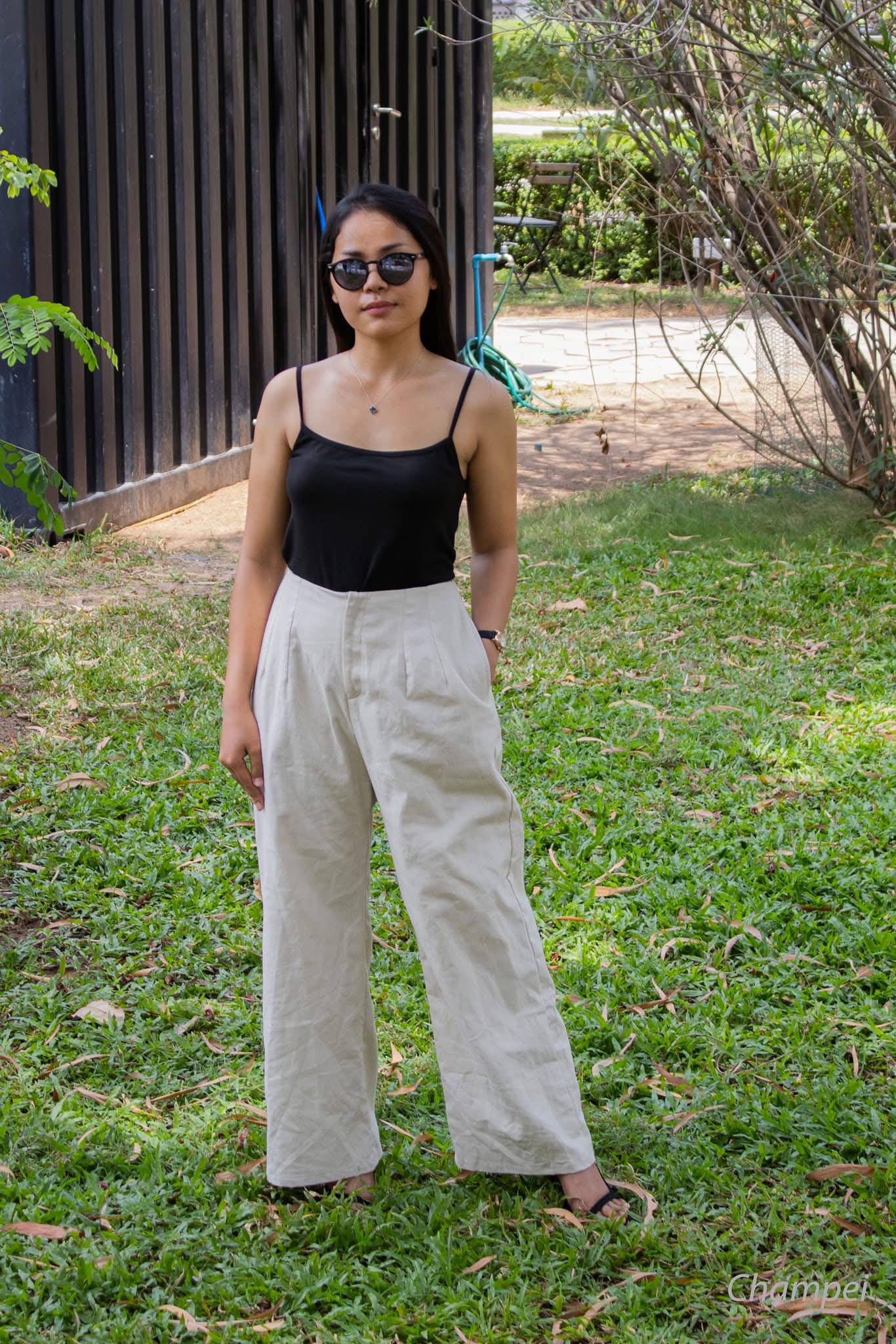 Large Pants Cream 2XL