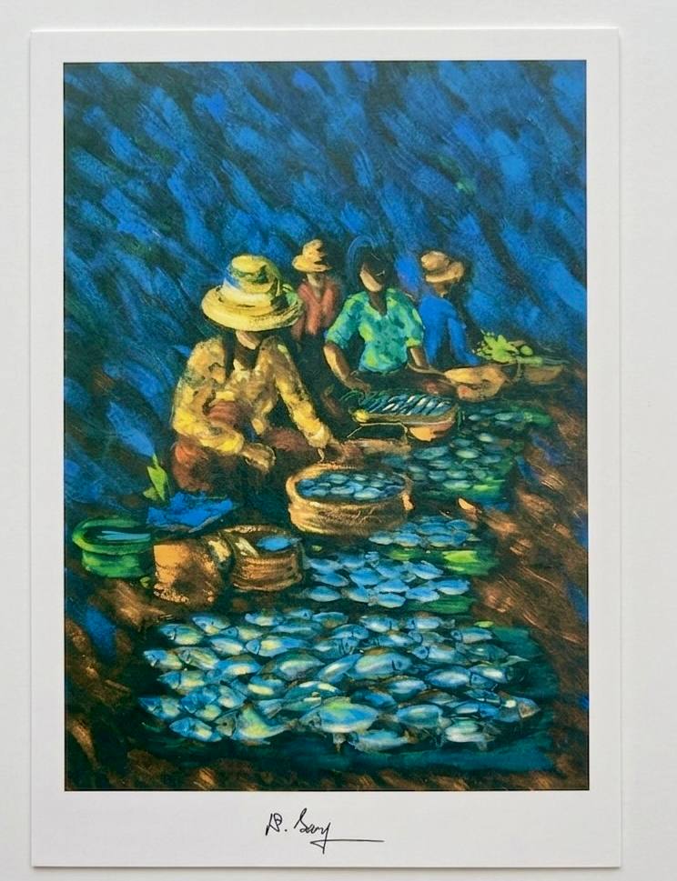 Poster A3 - marche au poisson