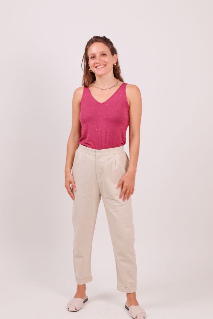 Cigarette Pants M Cream