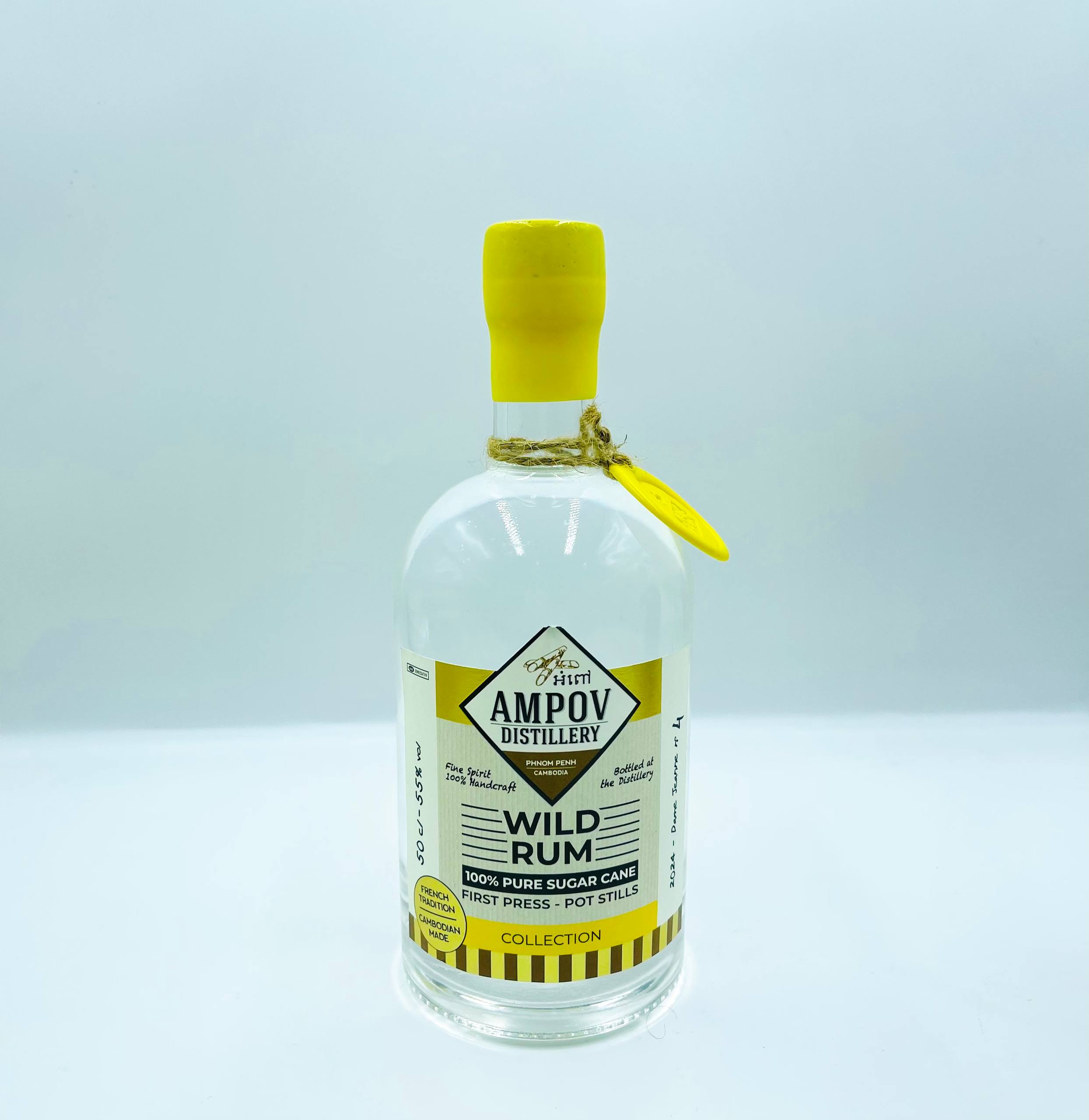AMPOV RHUM WHITE WILD 55%, 50CL