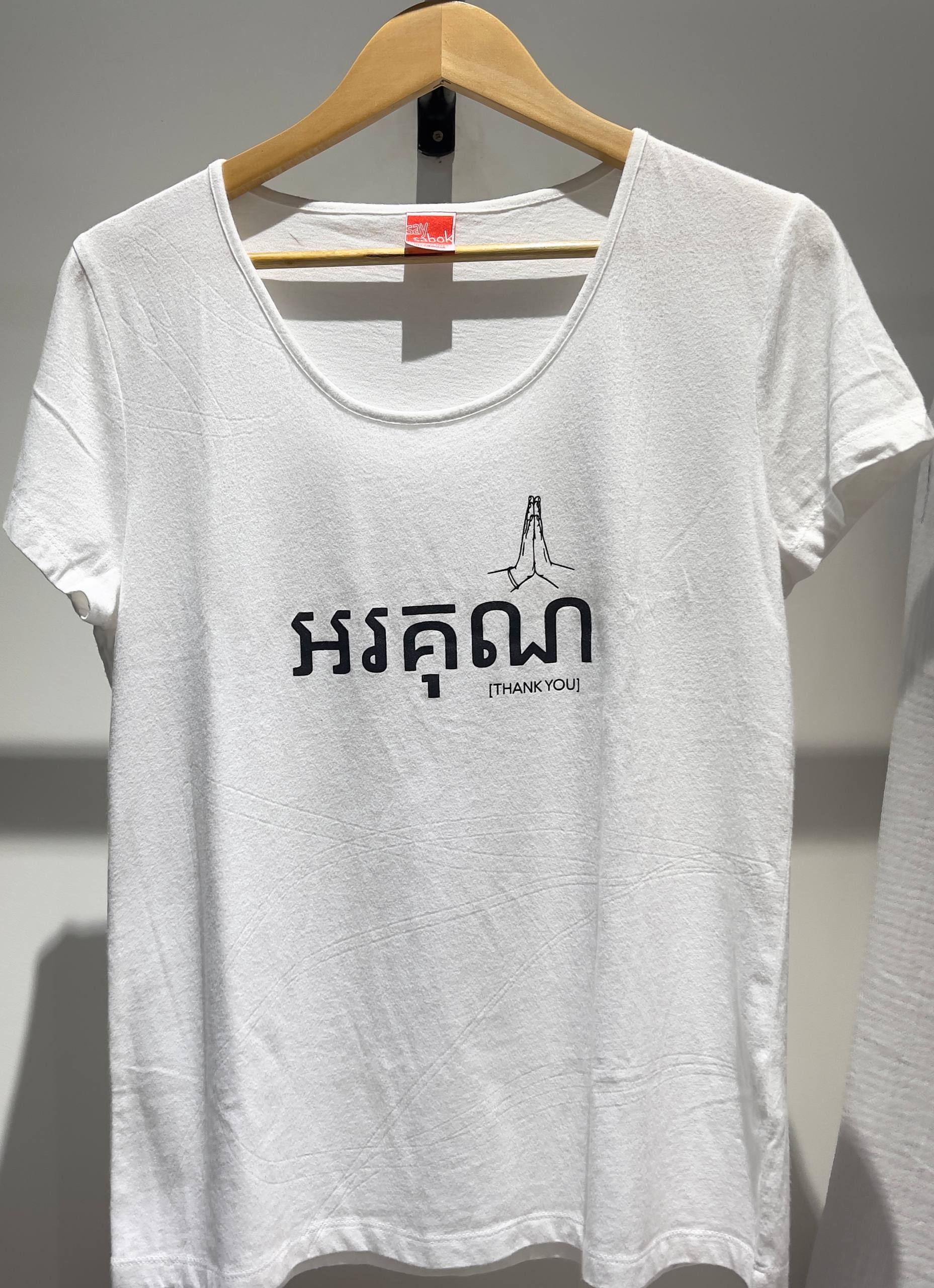 WOMEN THANKS YOU WHITE L