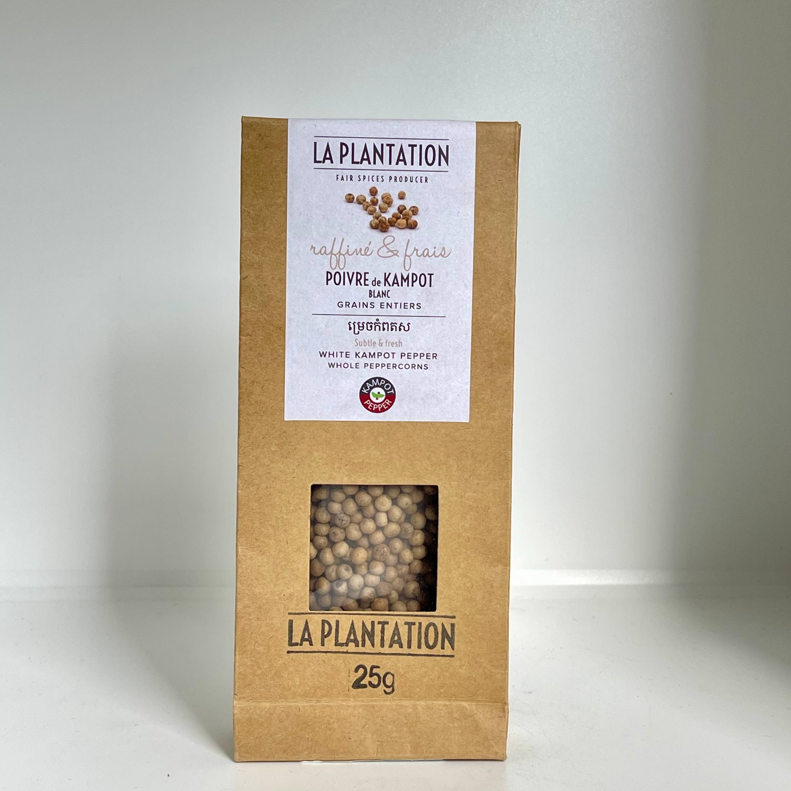 White Kampot Pepper 25g Recycle paper