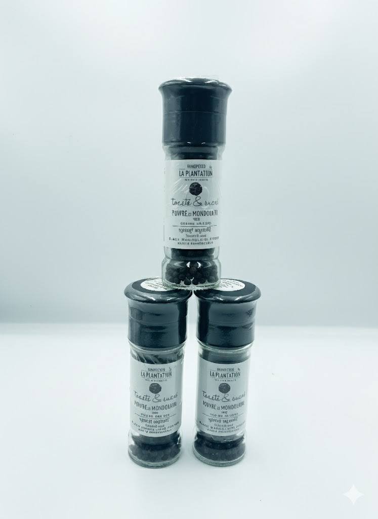 Black Mondulkiri Pepper 55g Grinder