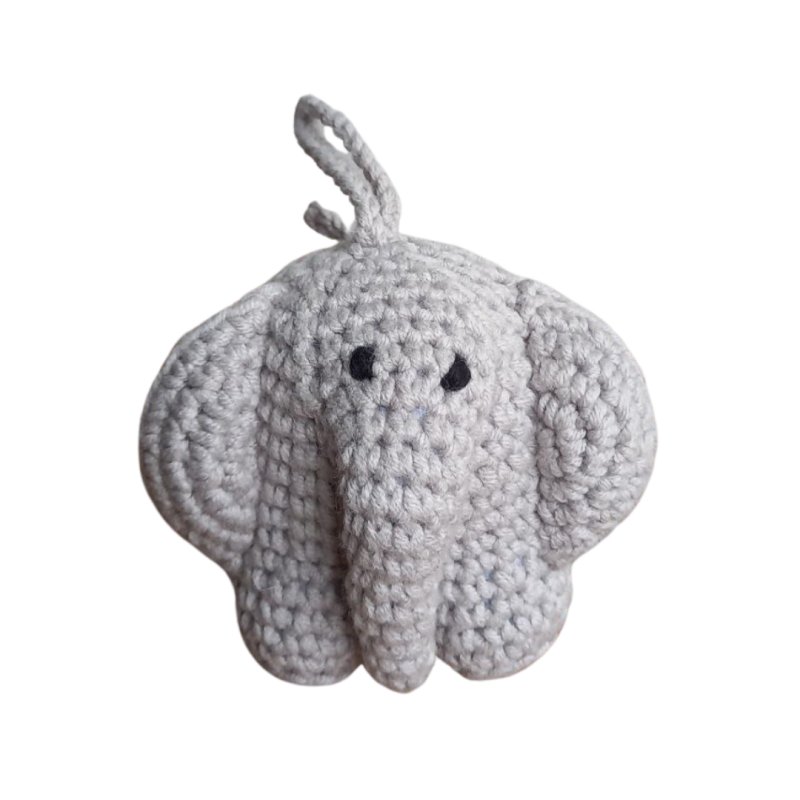 Crochet Elephant Keychain