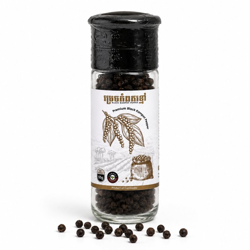 Grinder Kabas black Kampot Pepper 55g
