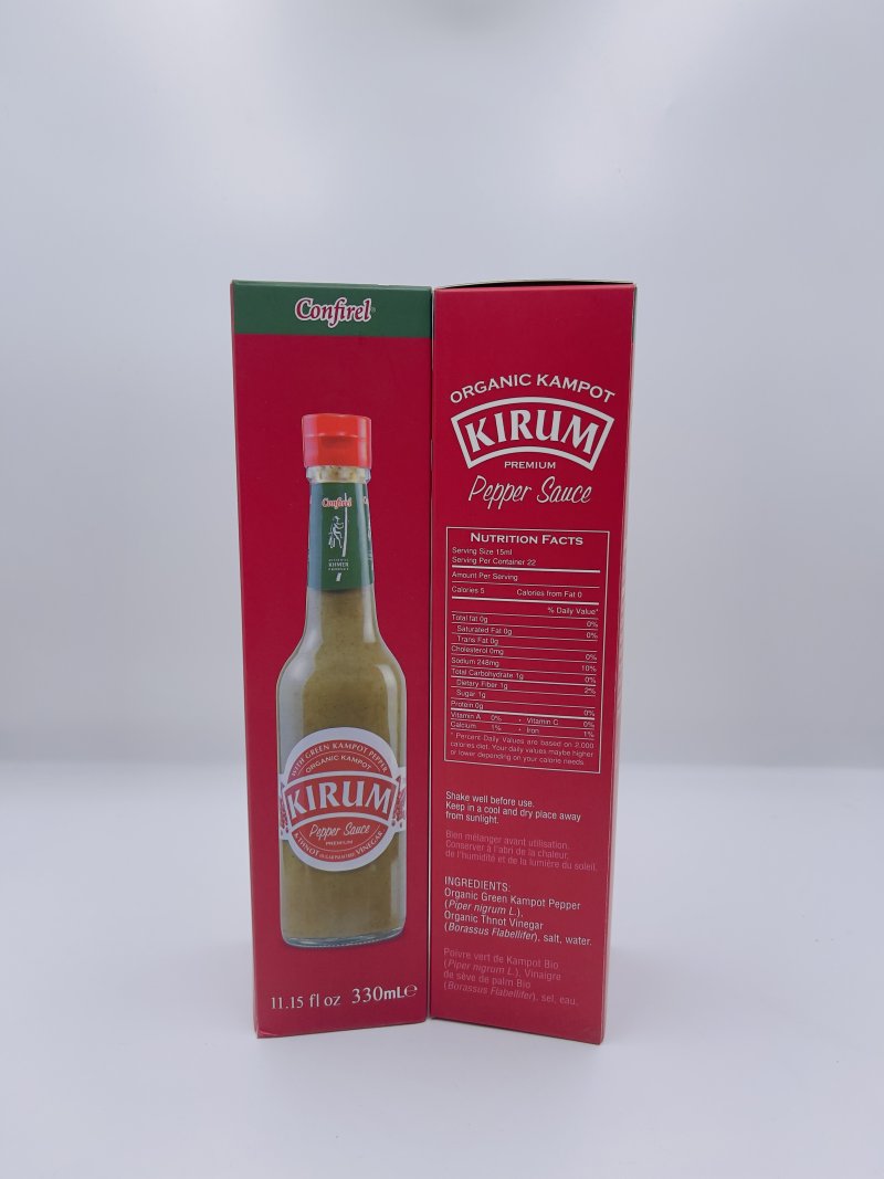 KIRUM ORGANIC KAMPOT GREEN PEPPER SAUCE 330ML
