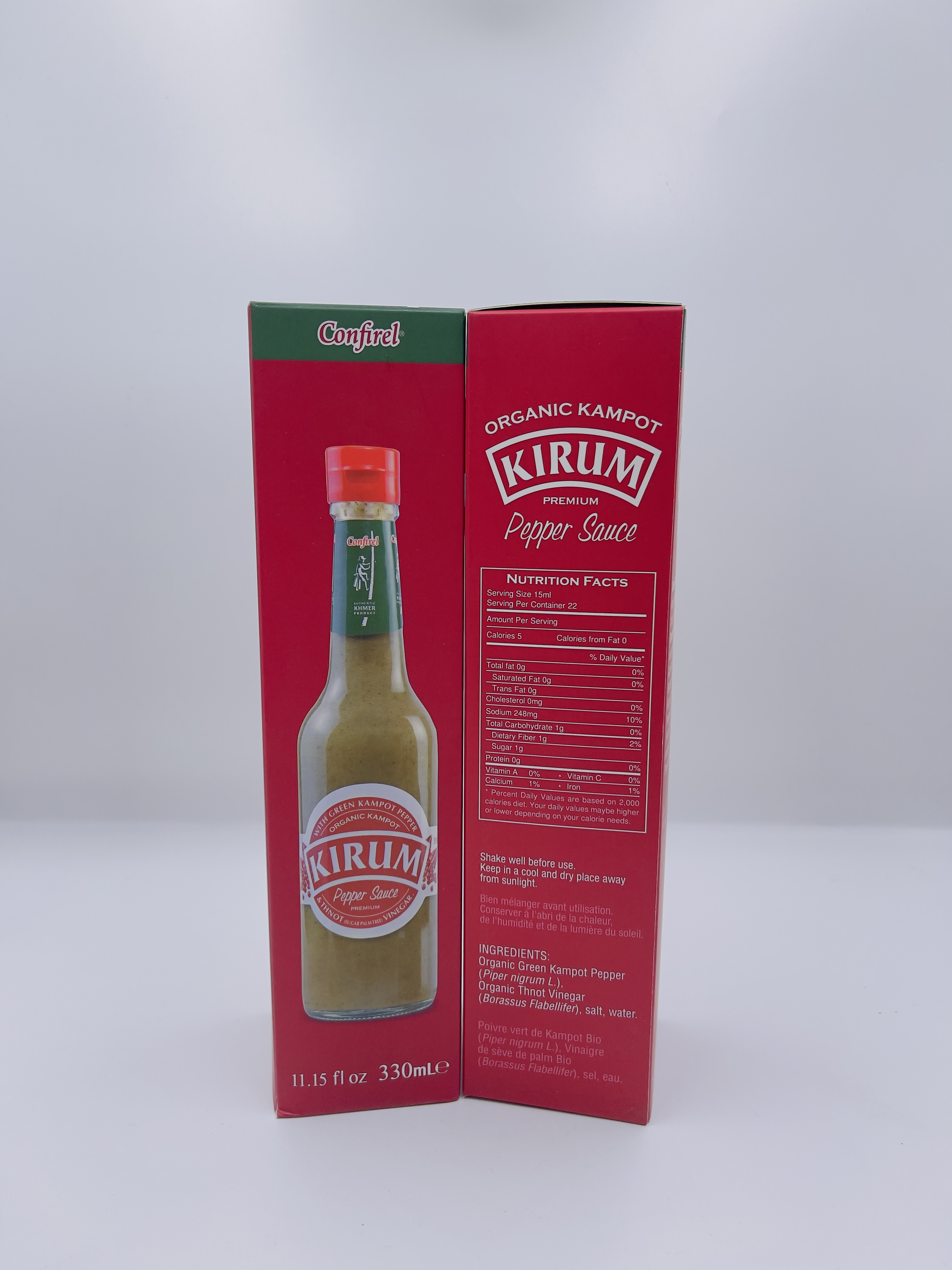 KIRUM ORGANIC KAMPOT GREEN PEPPER SAUCE 330ML