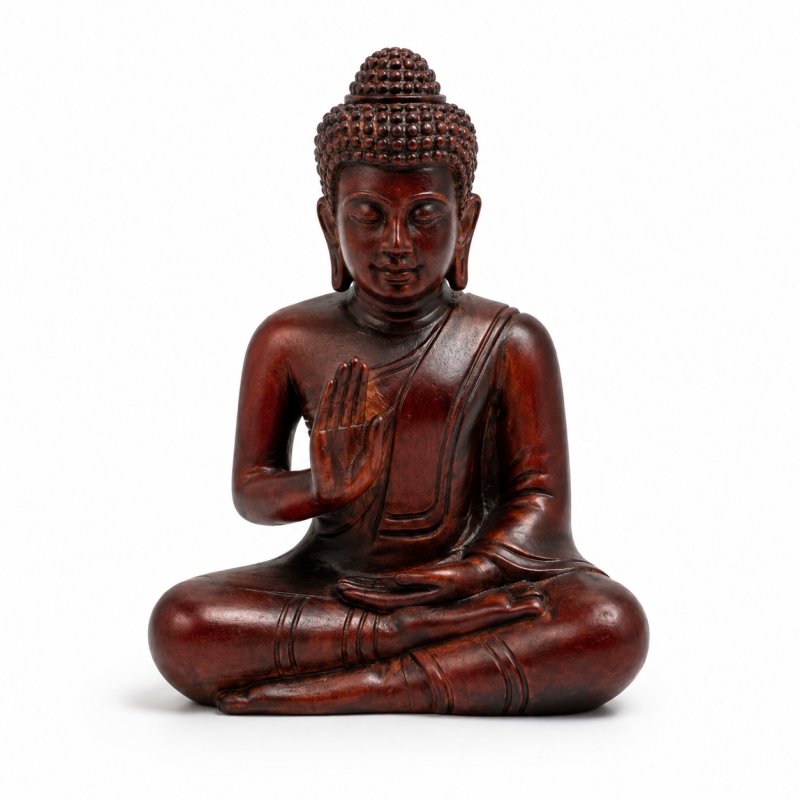 Small wood Buddha