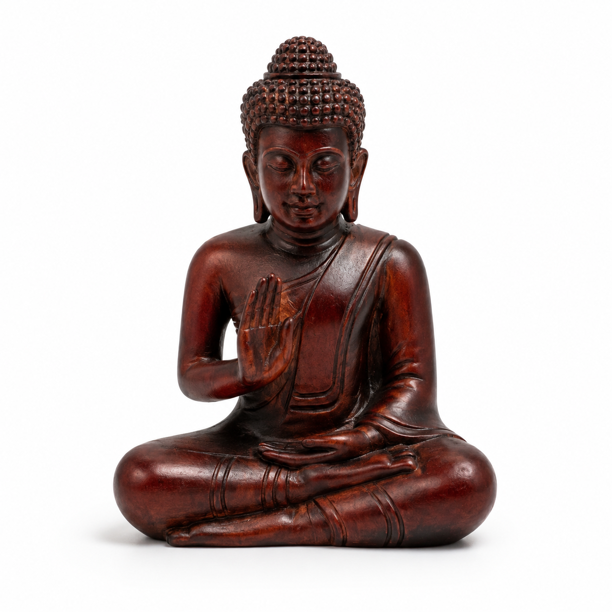 Small wood Buddha