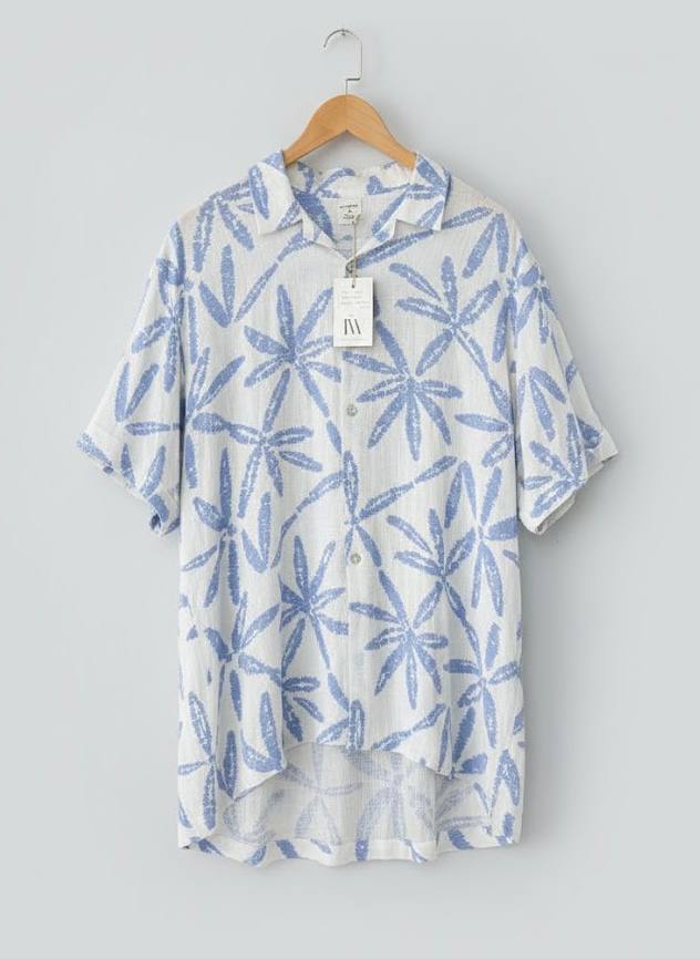 MEN'S: SHORT SLEEVE SHIRT-STAR-XL