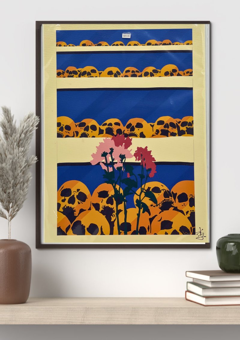 A4 size Art print Genocide museum