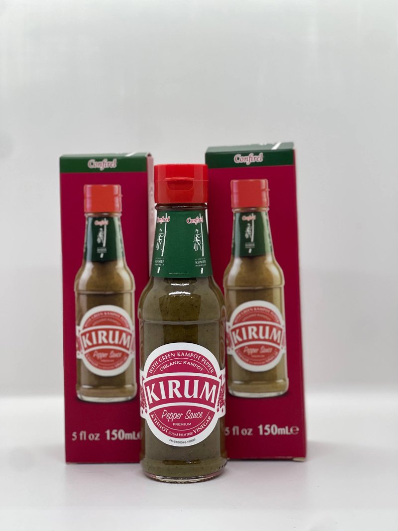 KIRUM ORGANIC KAMPOT GREEN PEPPER SAUCE 150ML