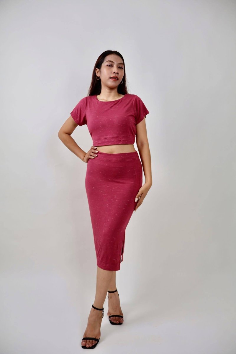 Sets skirt and top Dark Pink