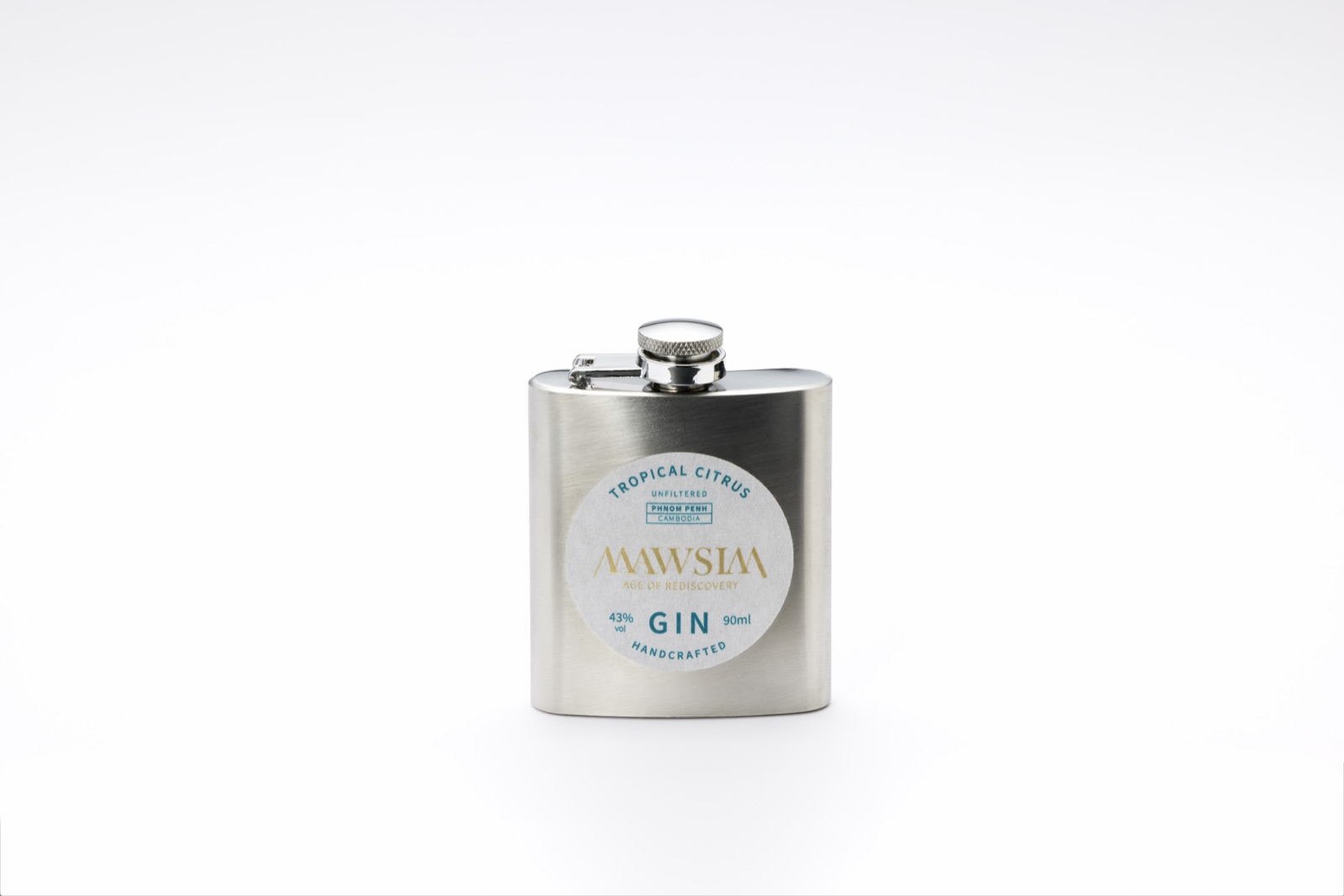 MAWSIM GIN TROPICAL CITRUS Hip Flask 90ml