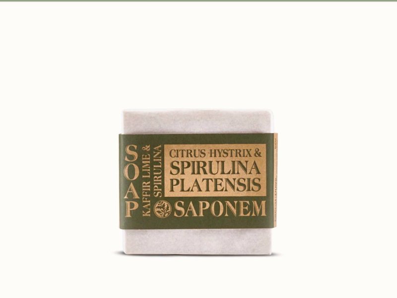 Saponem Soap - Kaffir Lime & Spirulina 100g