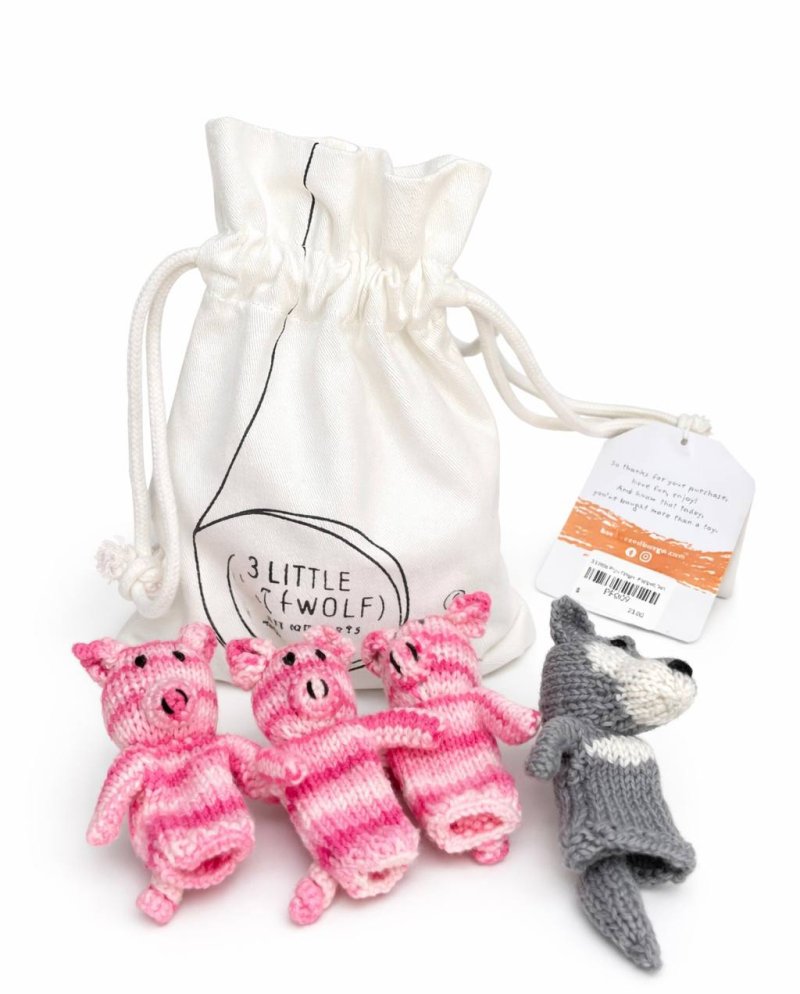 3 little Pigs Finger Puppet Set