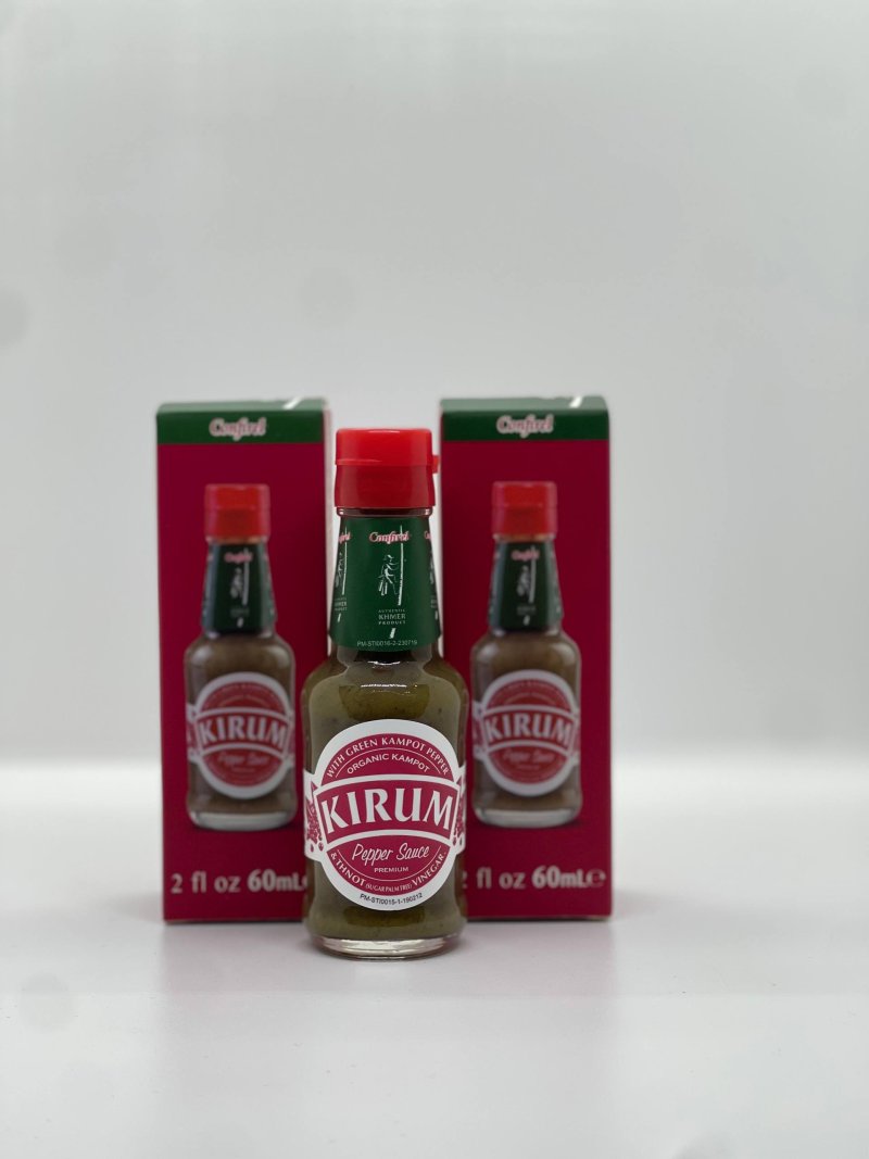 KIRUM ORGANIC KAMPOT GREEN PEPPER SAUCE 60ML