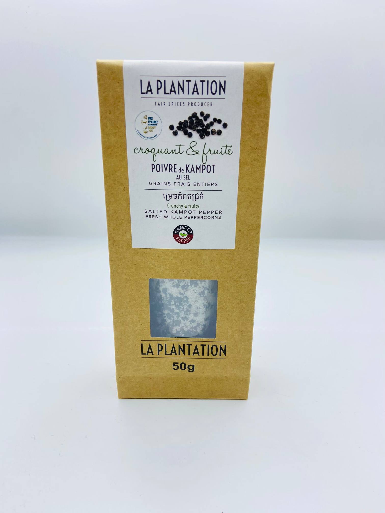 Salted Kampot Pepper 50g Recycle paper