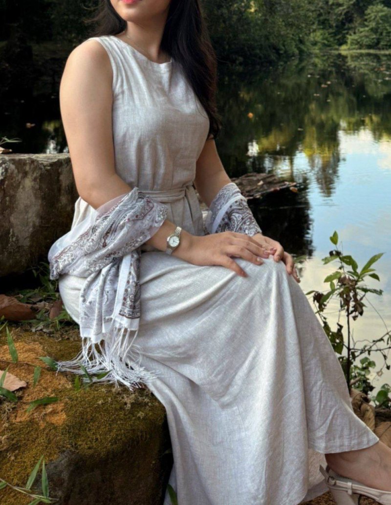 Maxi Dress Cream M