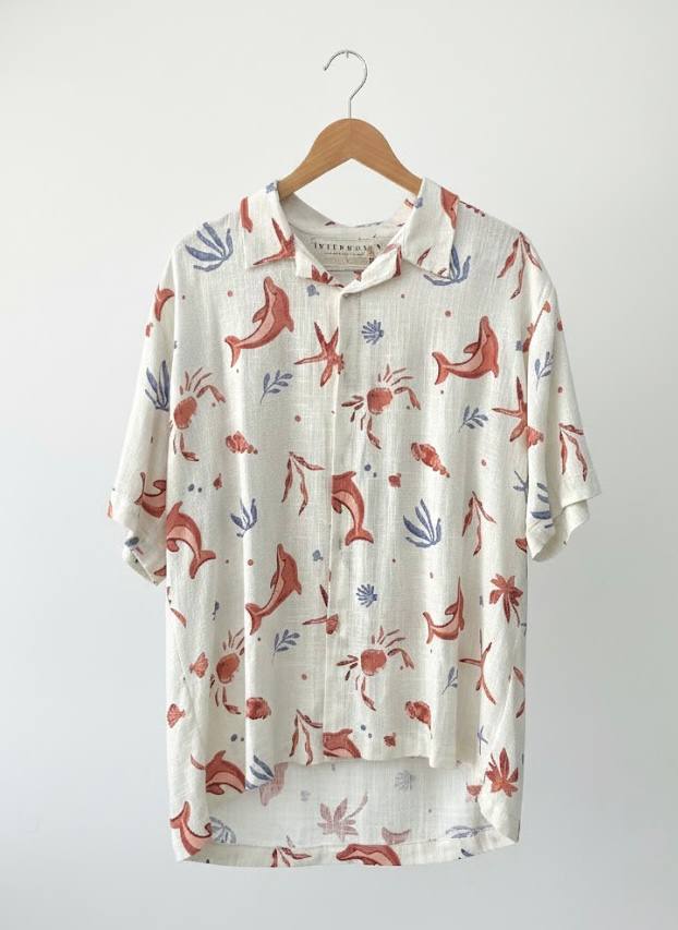 MEN'S: SHORT SLEEVE SHIRT-BEACH-XL