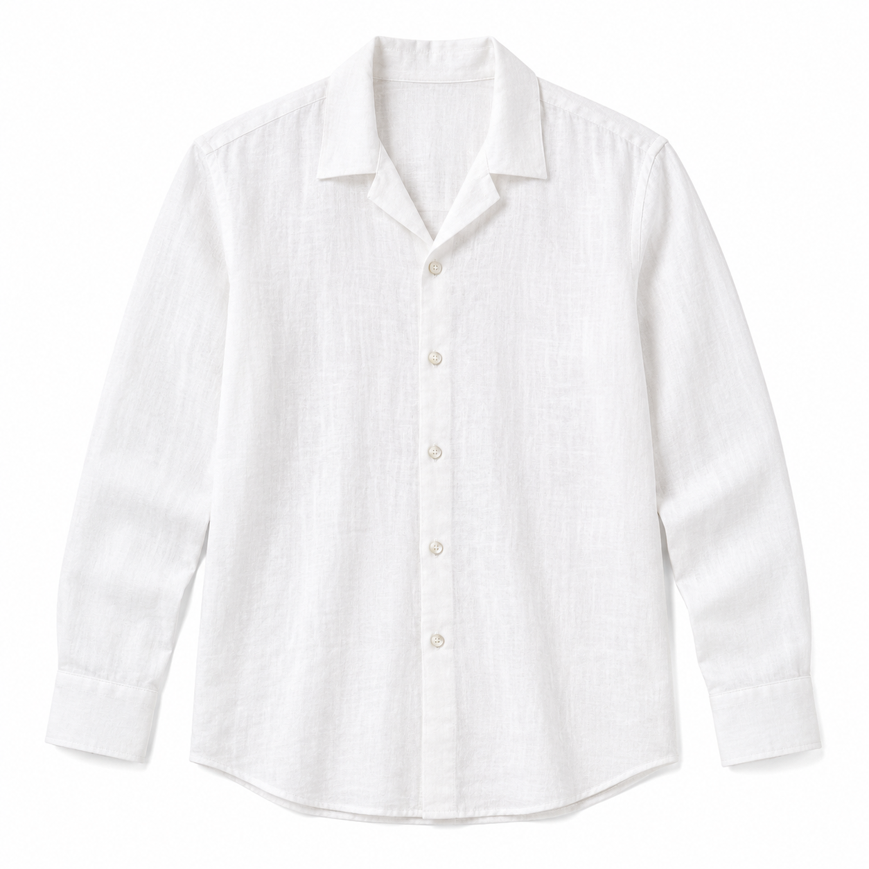MEN'S: LONG SLEEVE SHIRT-WHITE-L