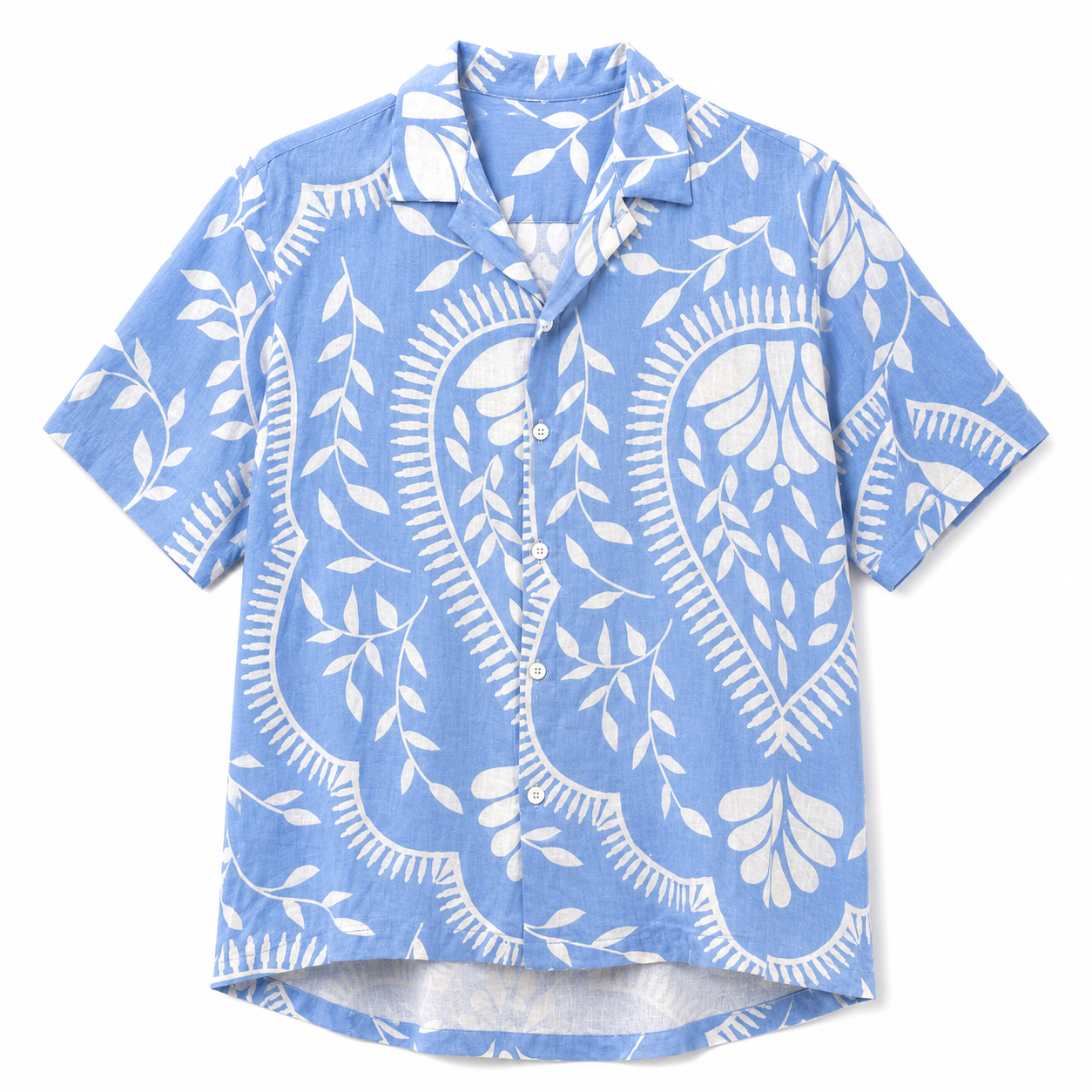 Men T- shirt blue pattern Size M