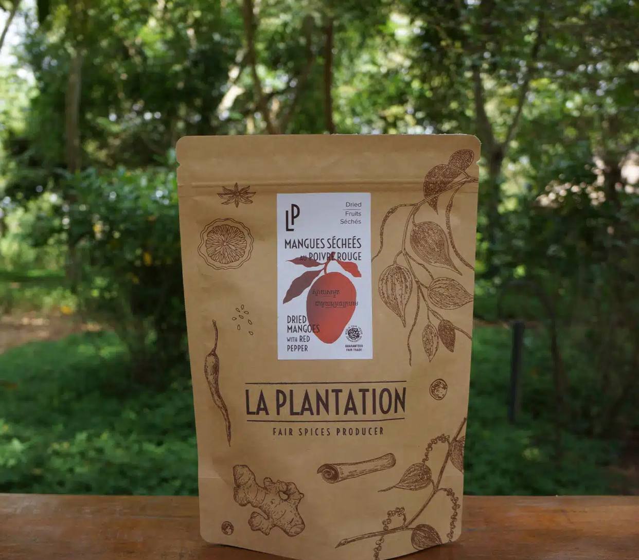 Dried Mango with Red Kampot Pepper 150g
