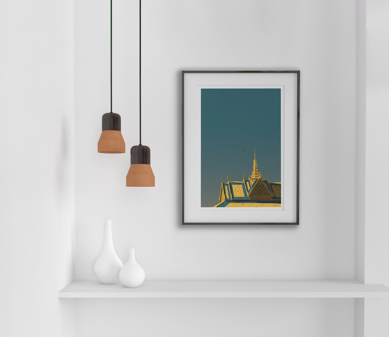 A4 size Art print Three Birds