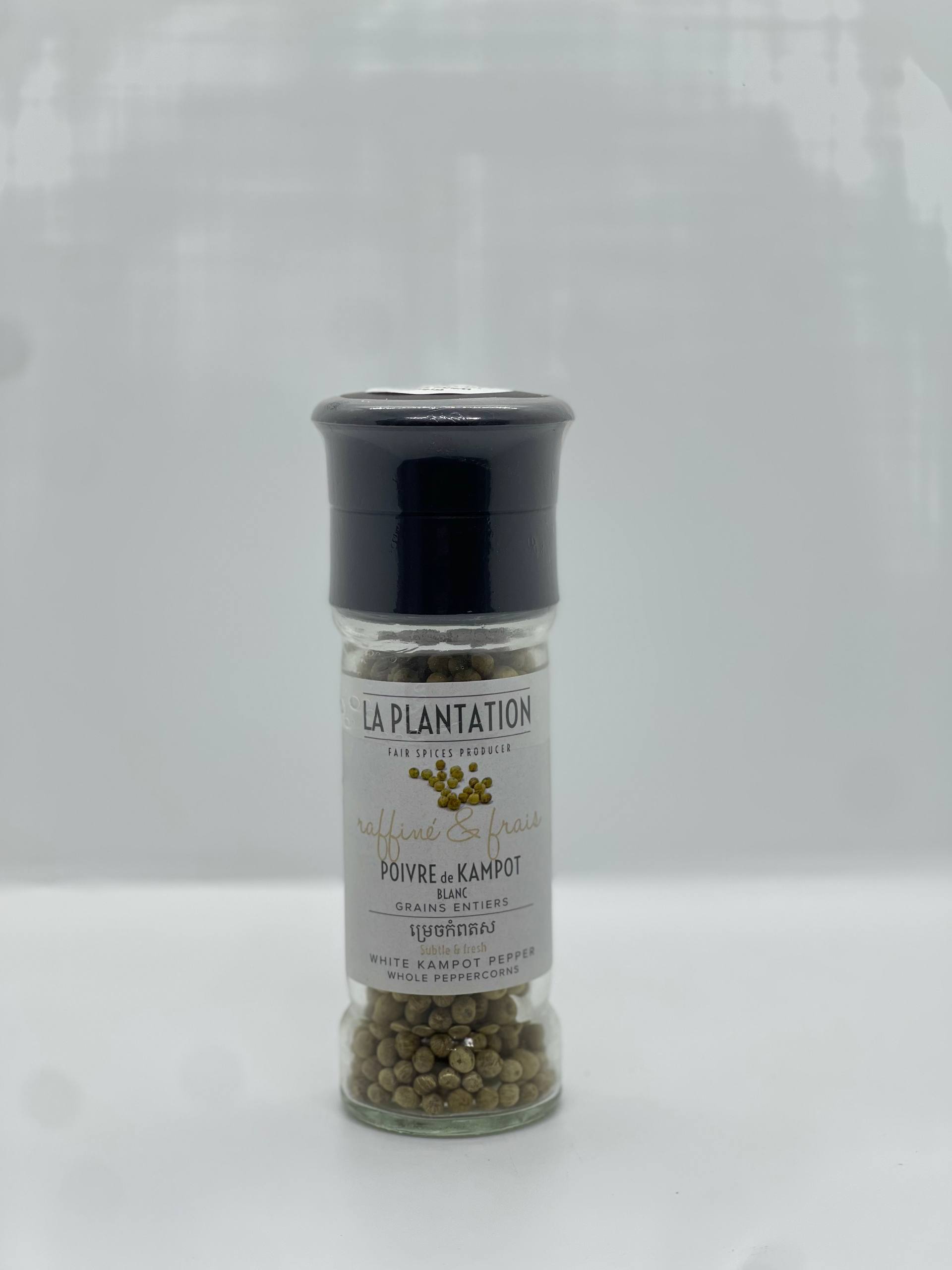 White Kampot Pepper 55g Grinder