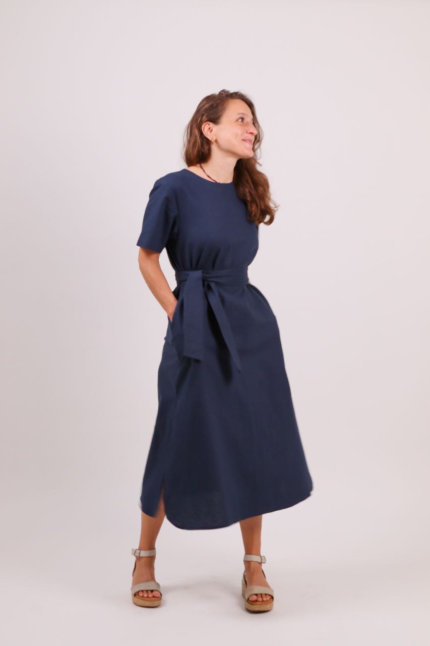 Dress open sides M Dark Blue