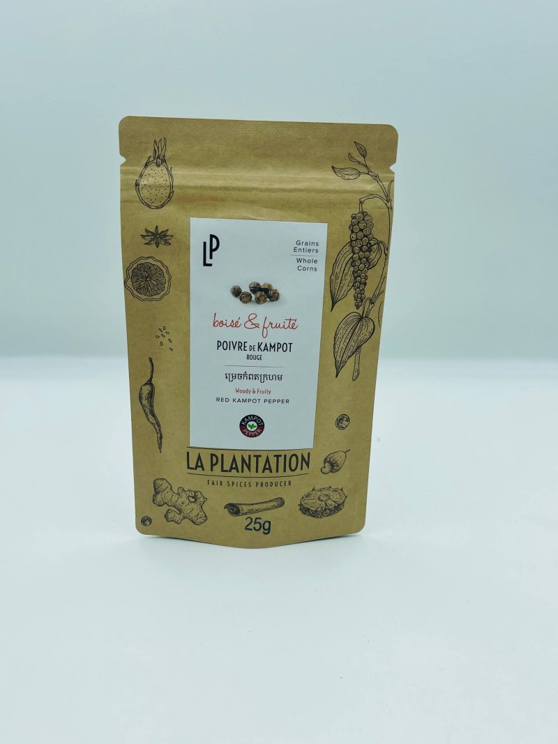 Poivre Rouge de Kampot 25g – Papier Recyclé