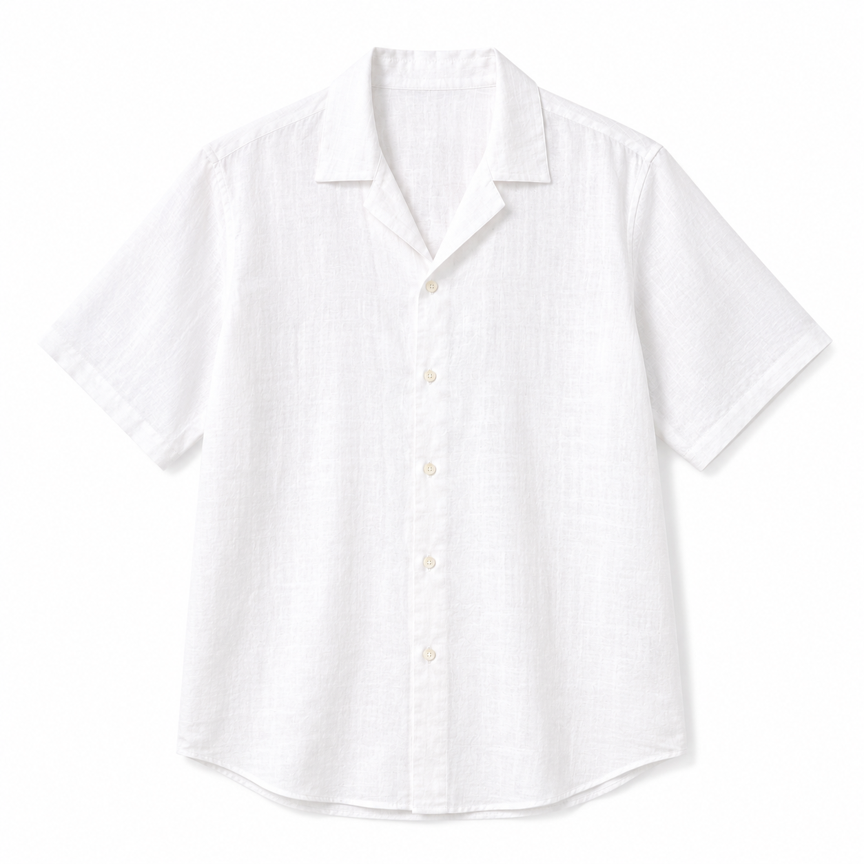 MEN'S: SHORT SLEEVE SHIRT-WHITE-L